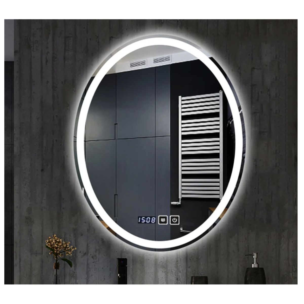 HOMER DESIGN - Espejo Baños Inteligente Luz Variable Antiempañante 50x70 Cm