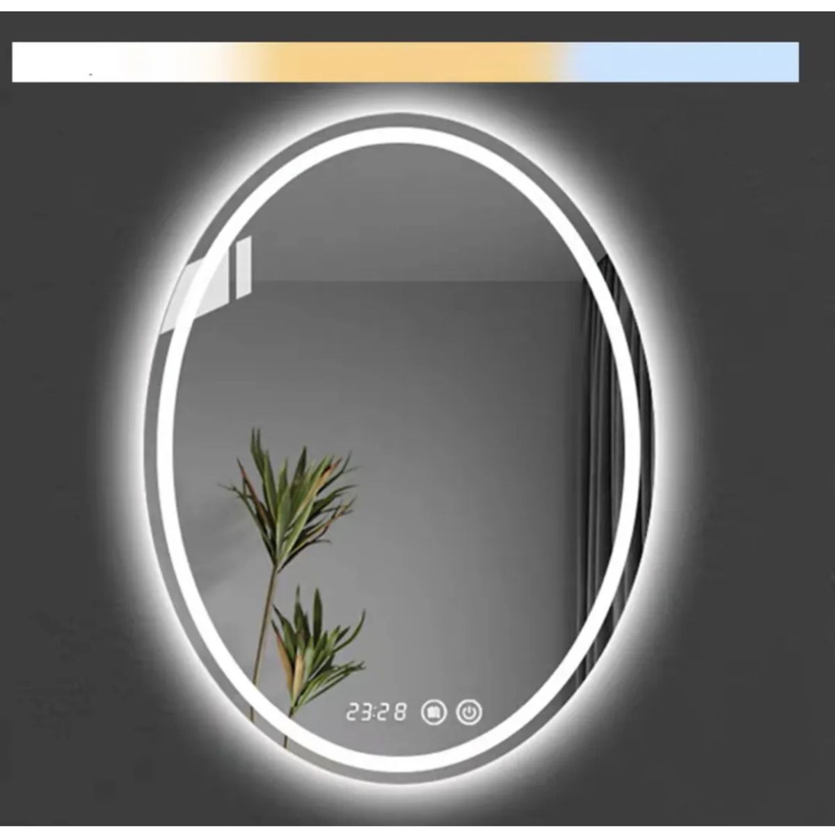 HOMER DESIGN - Espejo Baños Inteligente Luz Variable Antiempañante 50x70 Cm