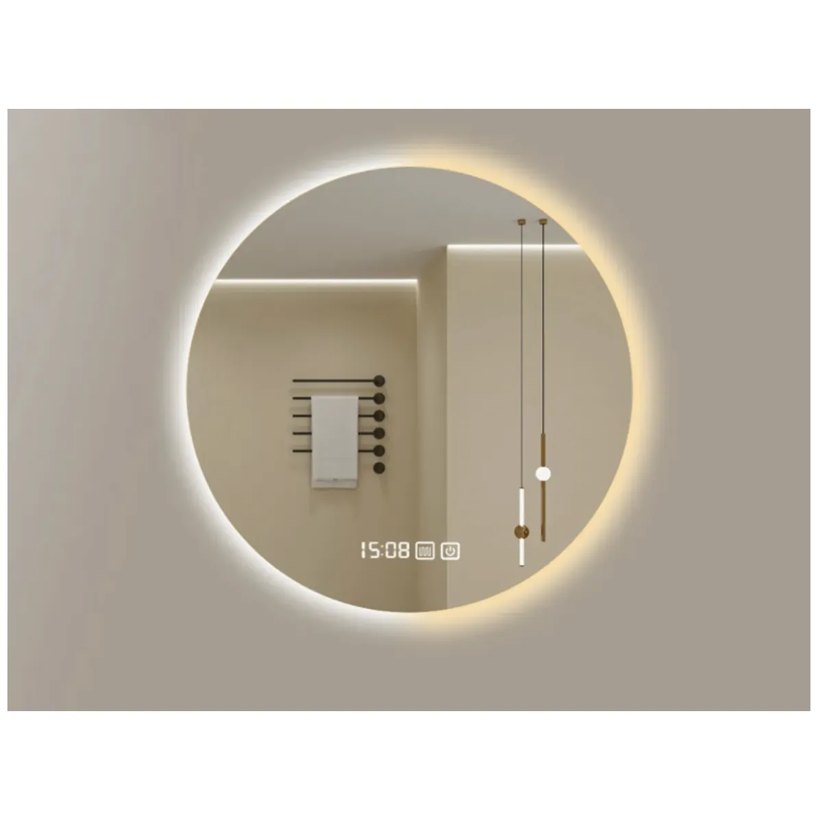 HOMER DESIGN - Espejo Baños Inteligente Luz Variable Antiempañante 60 Cm…