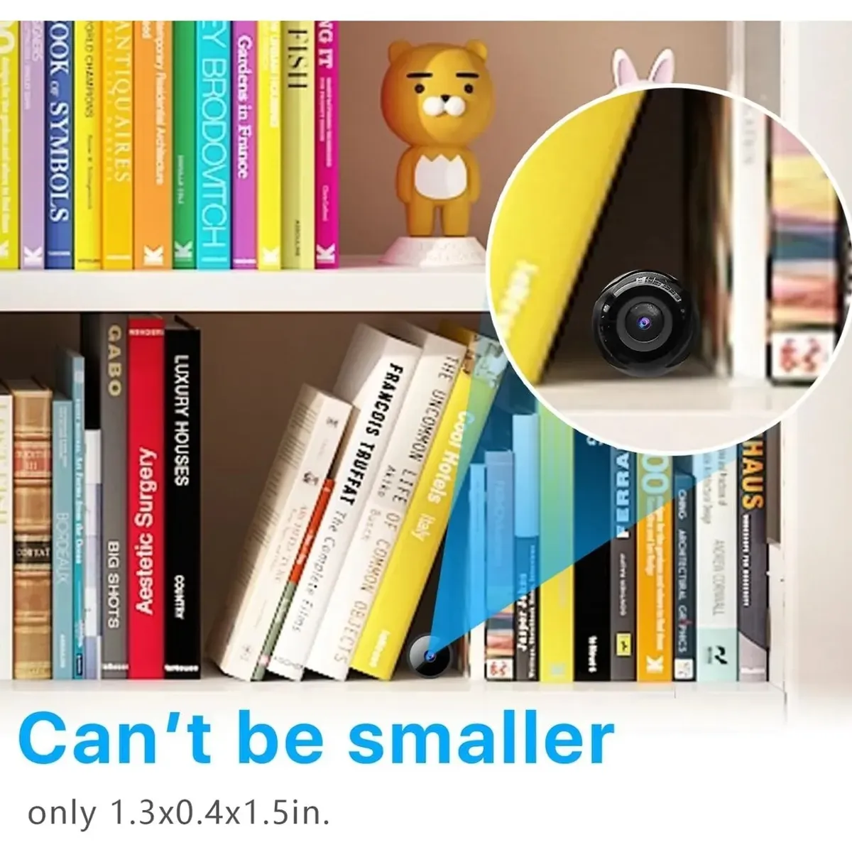 KUANGYE - Mini cámara inalámbrica de visión nocturna micro IP Wifi