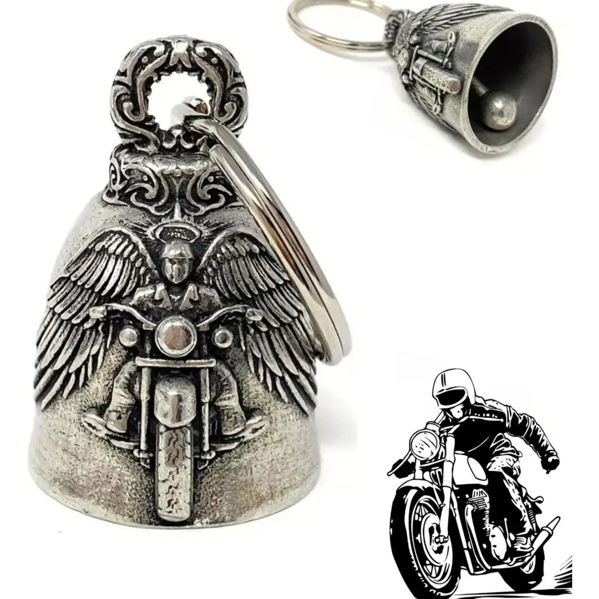 KUANGYE - Y Campanas Guardian Bell Moto Biker Amuleto Proteccion