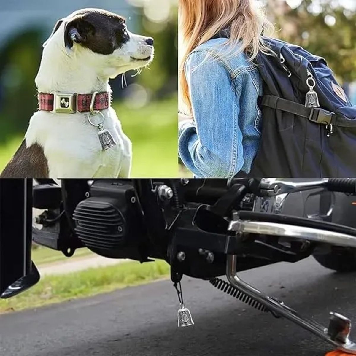 KUANGYE - Y Campanas Guardian Bell Moto Biker Amuleto Proteccion