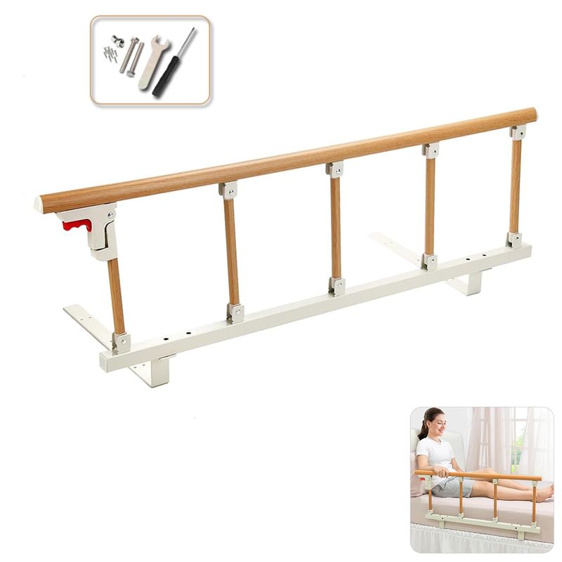 ATURE - Baranda De Cama Lateral Anticaída Para Adulto Mayor 93×40 Cm
