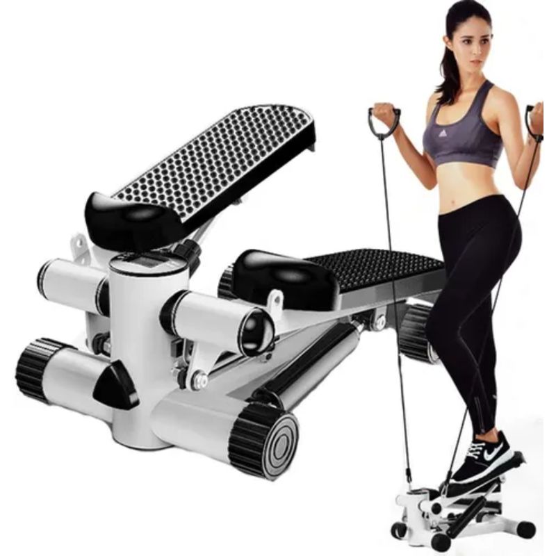 LISM - Maquina Sunny Health Fitness Mini Stepper Banda Resistencias