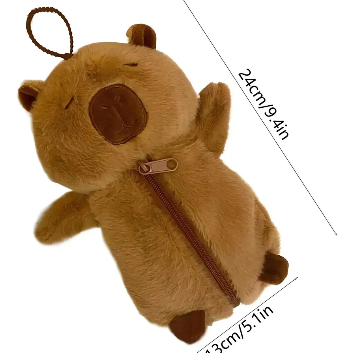 KUANGYE - Estuche Para Lápices Con Cremallera Y Portalápices Capybara