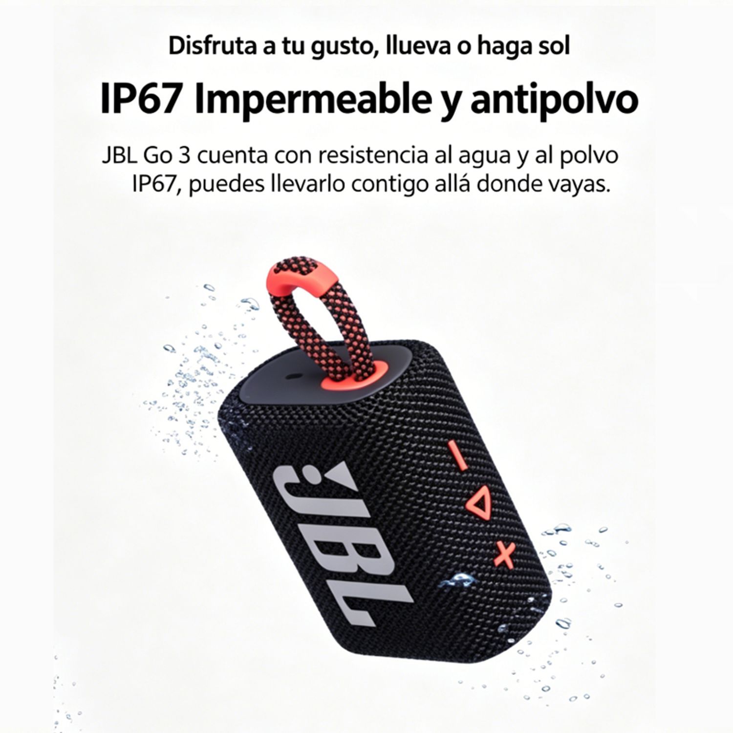 JBL Parlante bluetooth JBL GO 3 IP67 - Azul | Falabella Chile