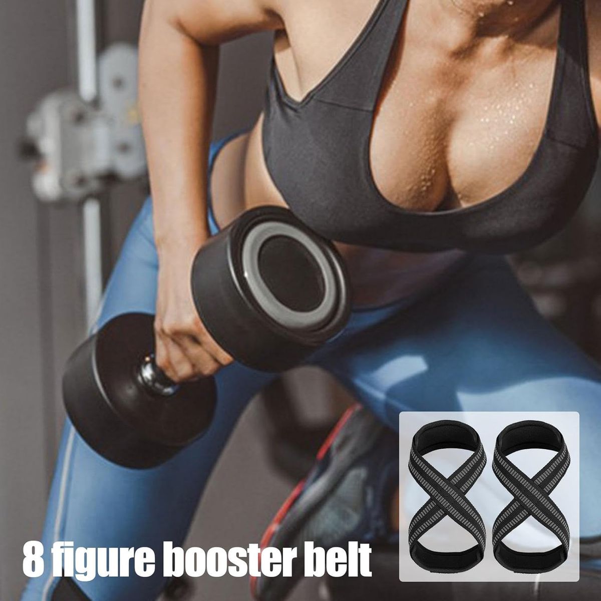 KUANGYE - Correas Levantamiento Muñequeras Lifting Straps Figura De 8