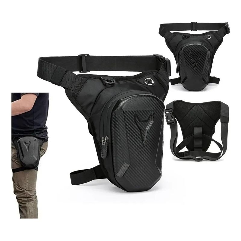 KUANGYE - Muslera De Pierna Para Moto Motociclista Negro