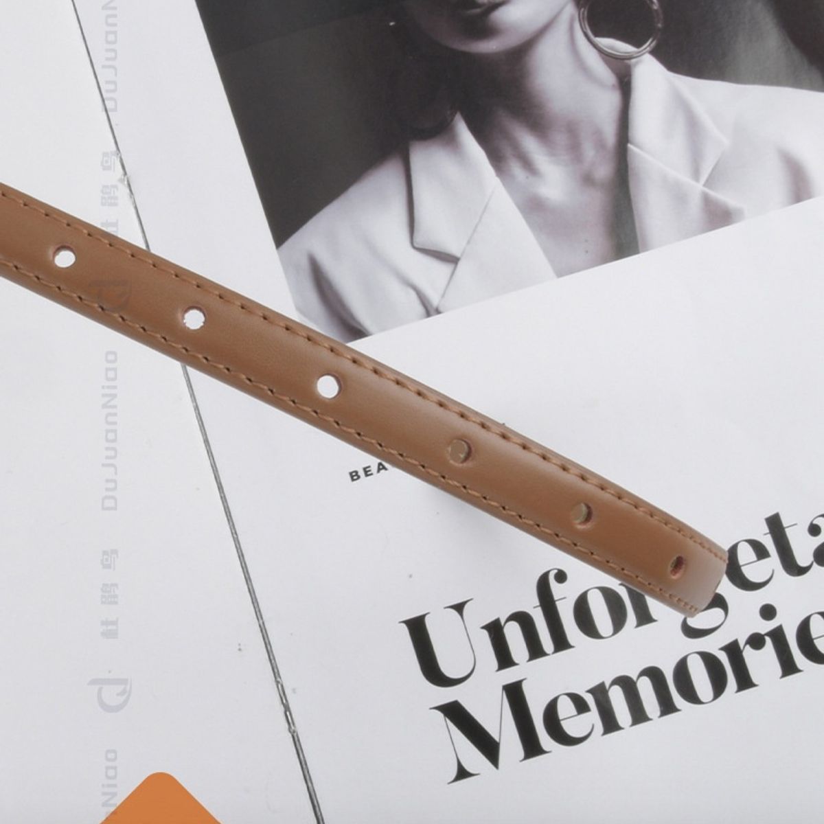 TIOZONEY - Cinturón Mujer-Café