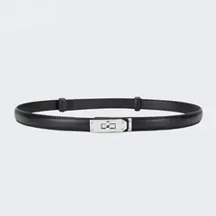 TIOZONEY - Cinturón Mujer-Negro