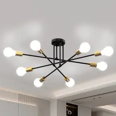 AIZO - Lámpara De Techo Moderna 8 Luces E27 Para Dormitorio Colgantes