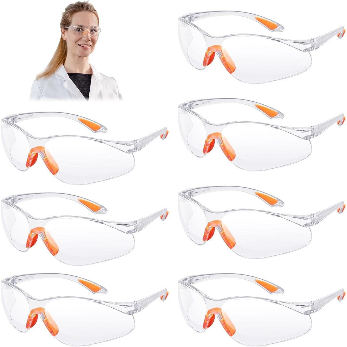 KUANGYE - X24 Lentes De Seguridad Claros antiparras Transparentes