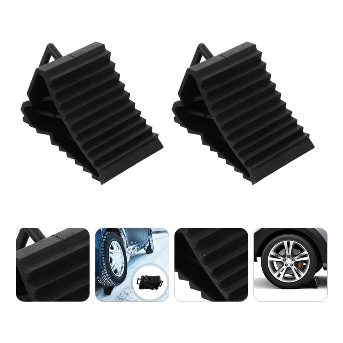 GENERICO - Pack 2 Cuña Para Auto Camionetas Antideslizamiento