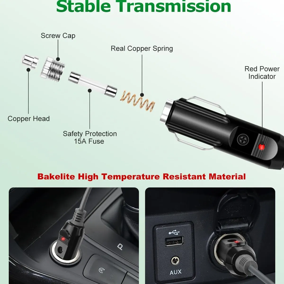 KUANGYE - Cable Cargador De Auto Genérico Para Starlink Mini 12v