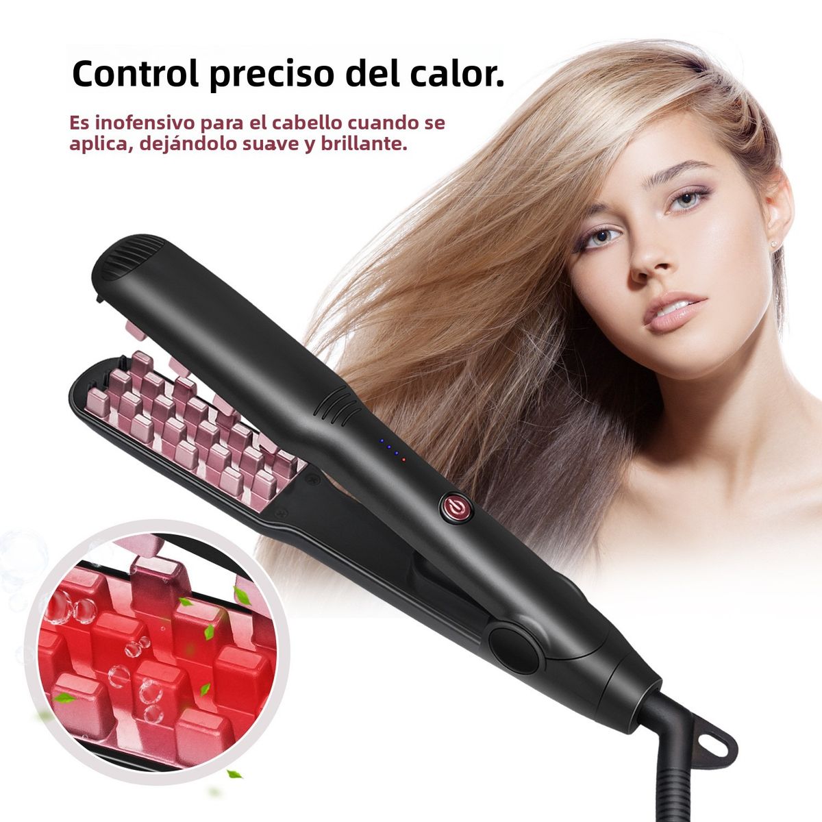 TIOZONEY - Plancha para alisar el pelo