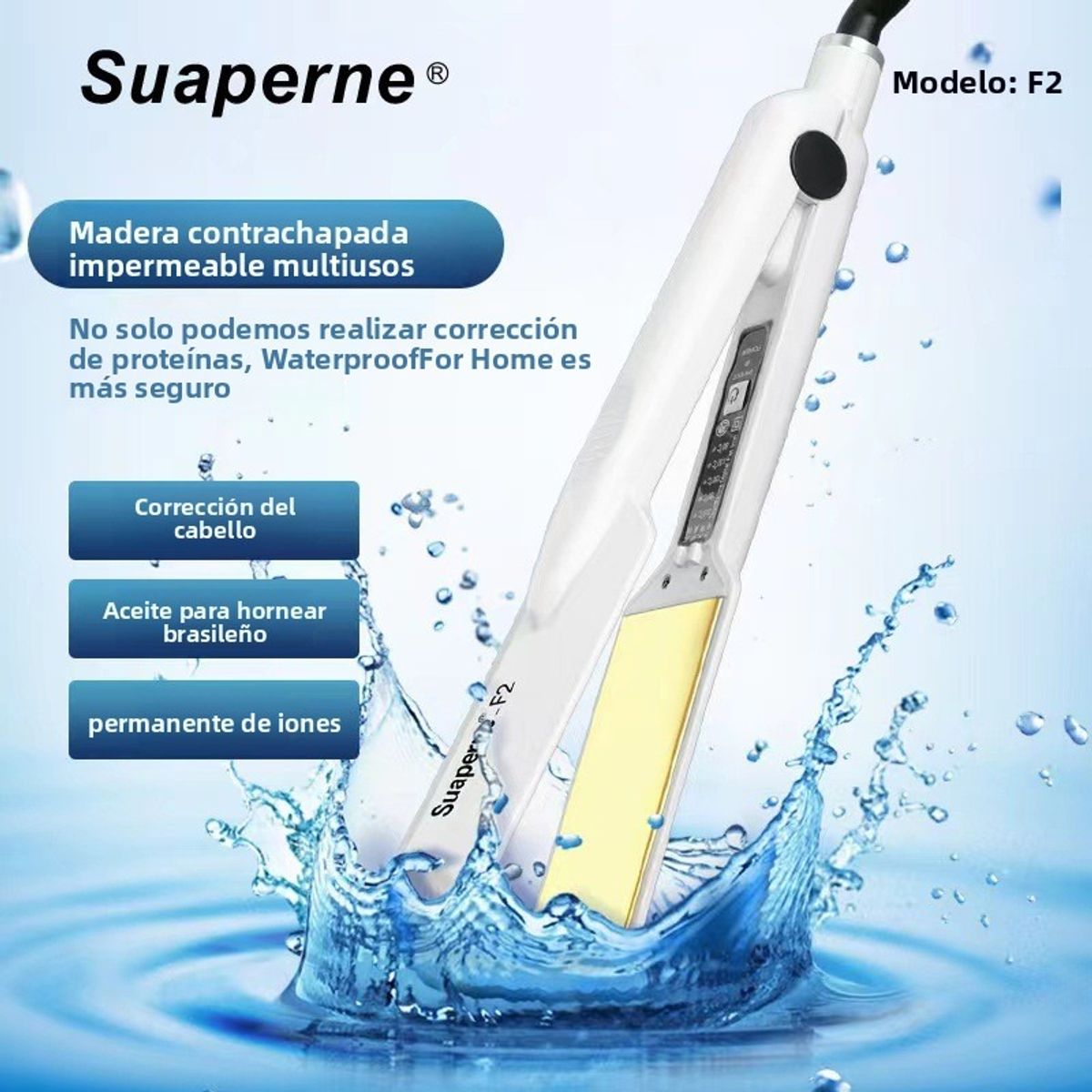 TIOZONEY - Plancha para alisar el pelo