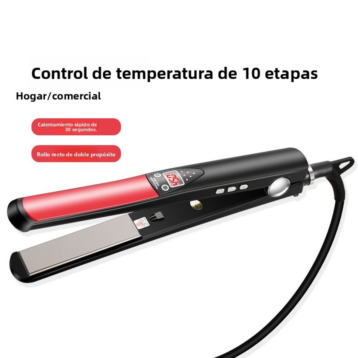 TIOZONEY - Plancha para alisar el pelo