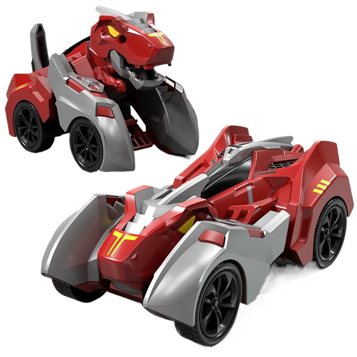 TIOZONEY - Transformable Dino-Coche de Carreras