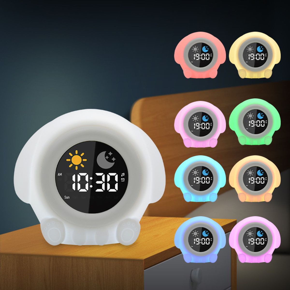 TIOZONEY - Despertador de animales luminoso