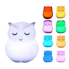 TIOZONEY - Lámpara de mesa de animales Búho