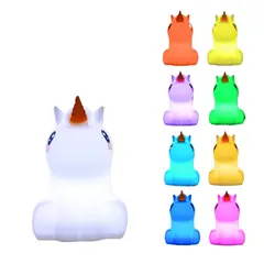 TIOZONEY - Lámpara de mesa de animales Unicornio