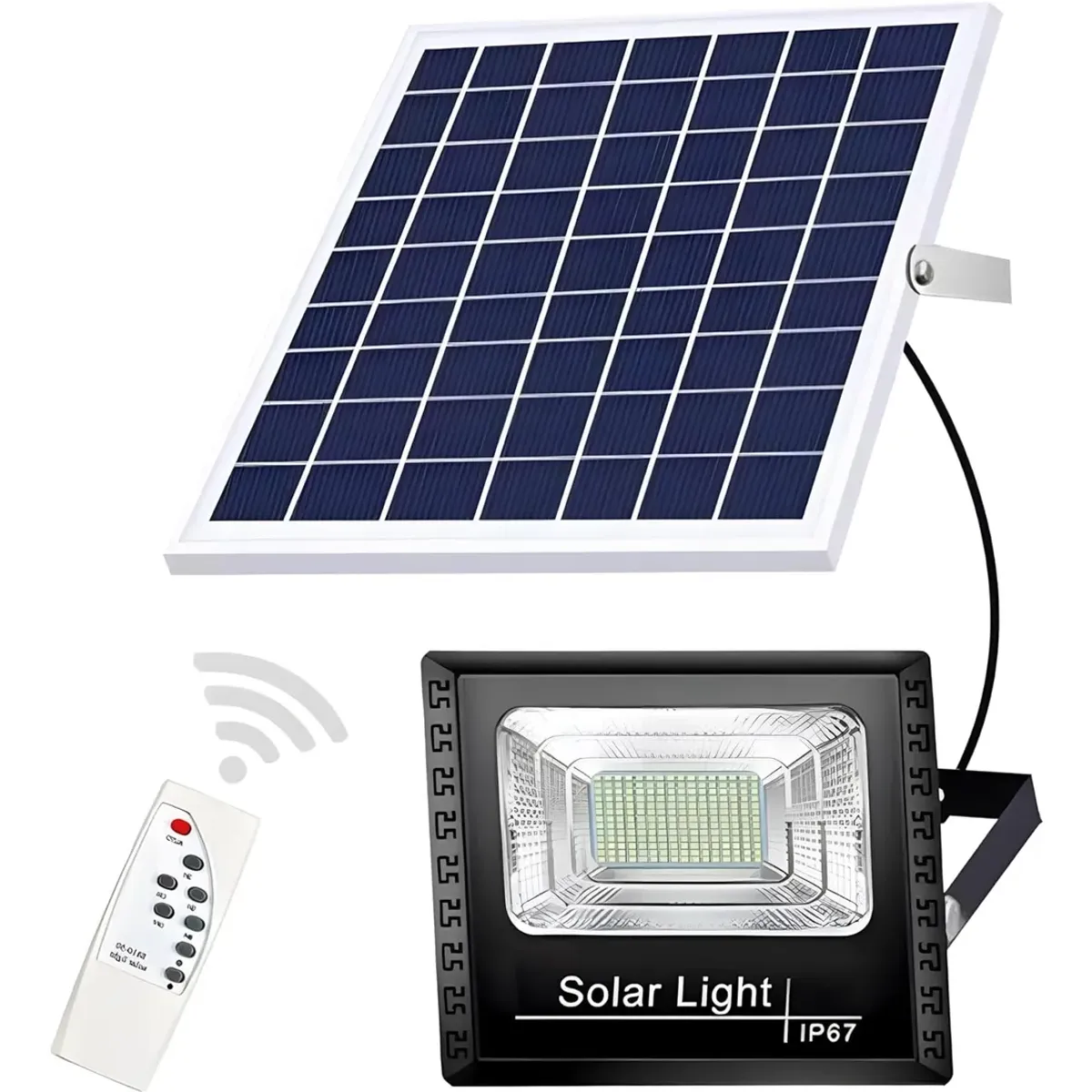 SUPERCENTER - Foco Reflector Solar Interior Y Exterior 300w Acampada
