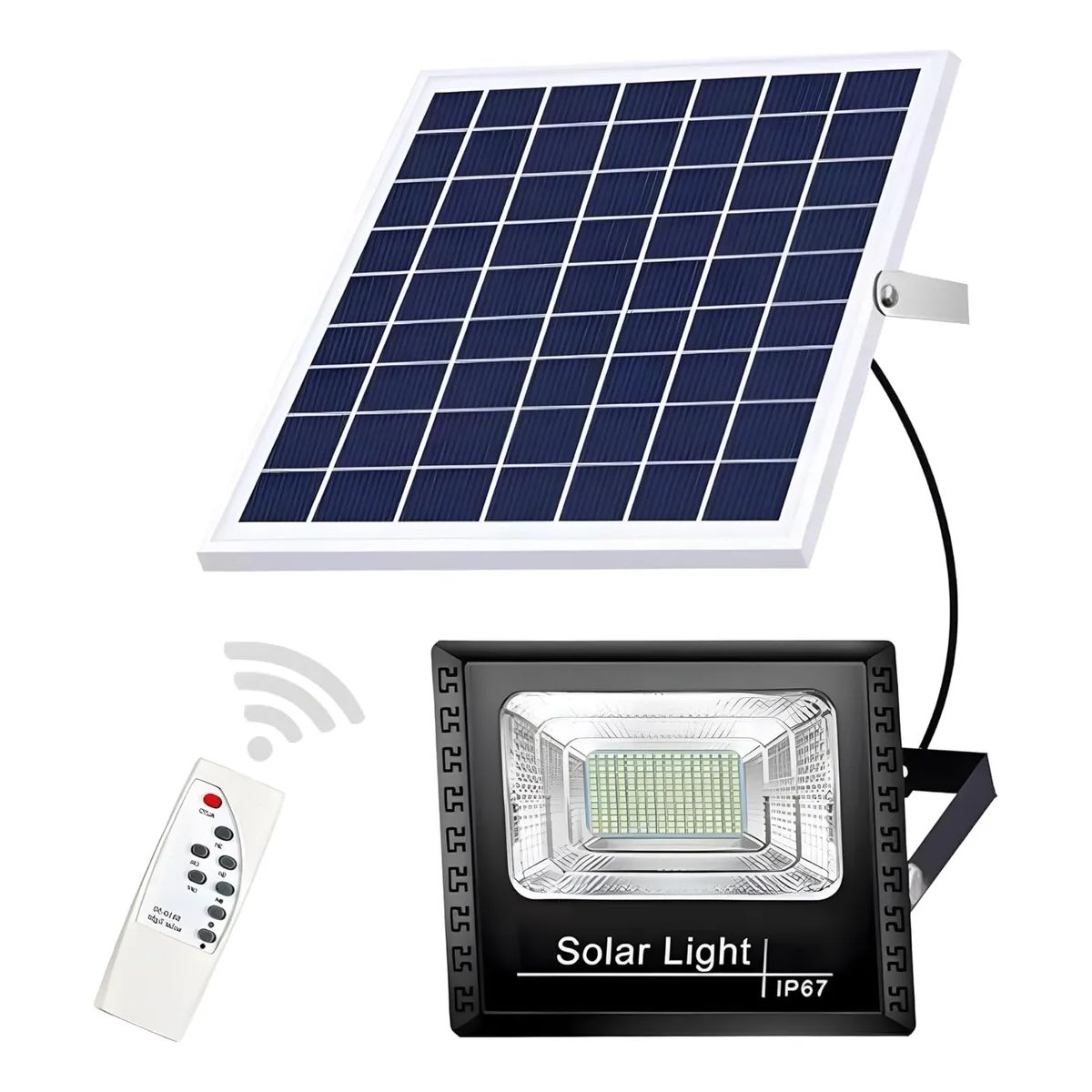 SUPERCENTER - Foco Reflector Solar Interior Y Exterior 300w Acampada