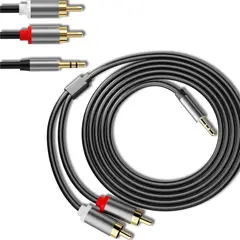 ATURE - Cable De Audio Rca A Aux Jack 35mm 15m Alta Calidad Upa10