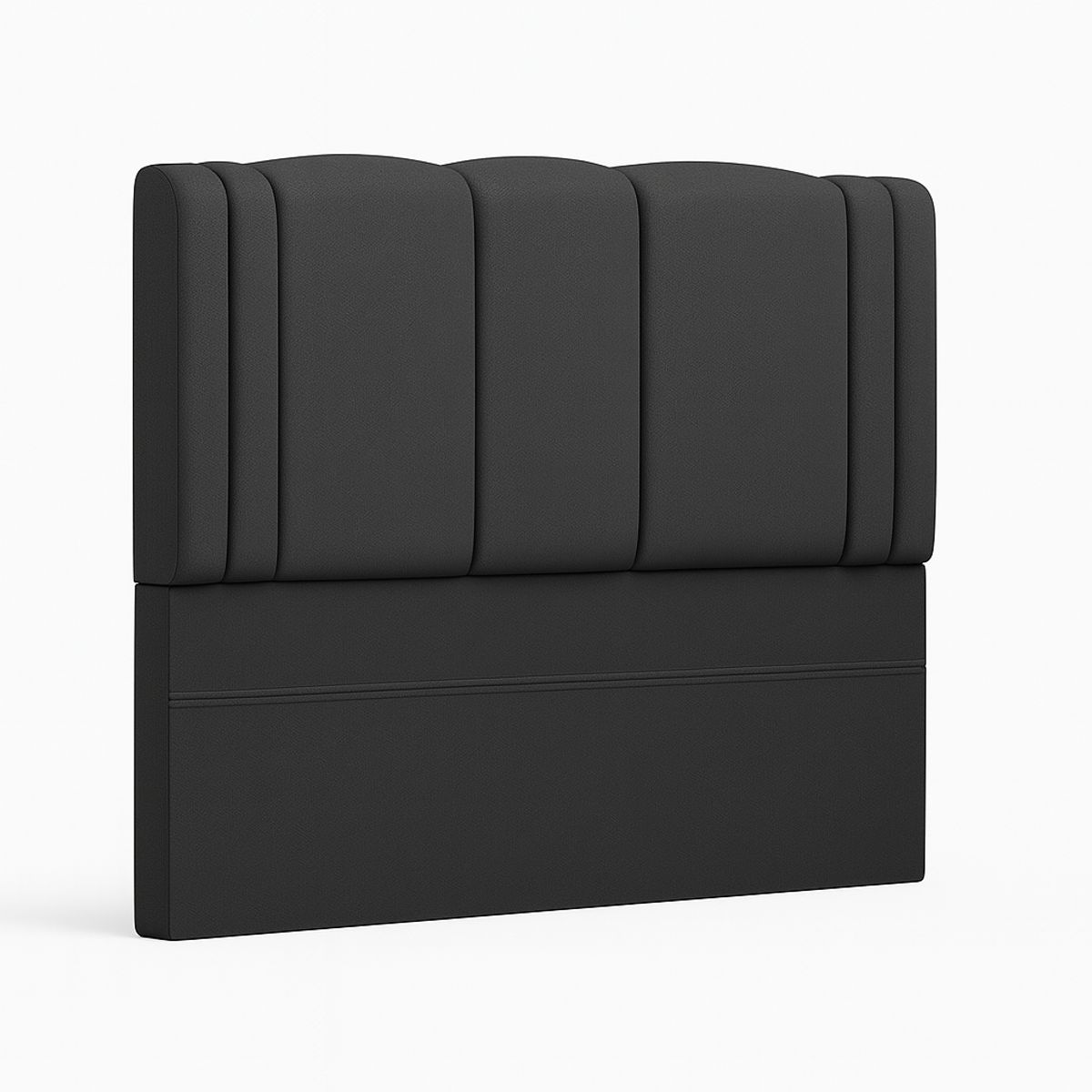 GENERICO - Respaldo De Cama 2 Plazas Milano Gris Grafito