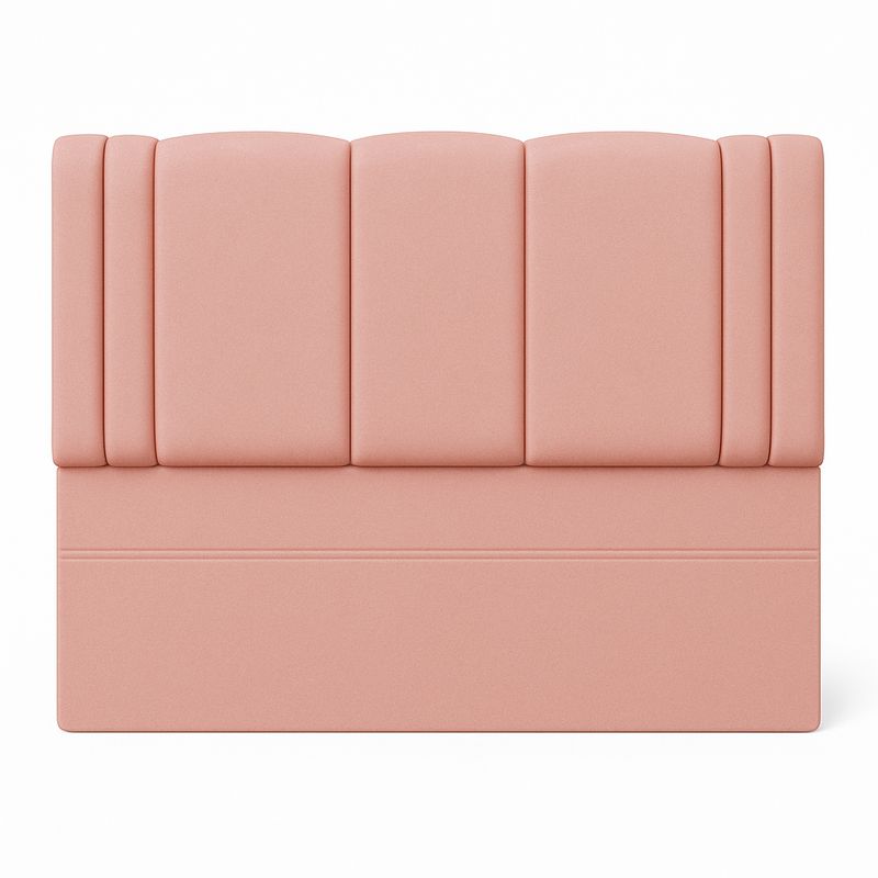 GENERICO - Respaldo De Cama 2 Plazas Milano Rosado
