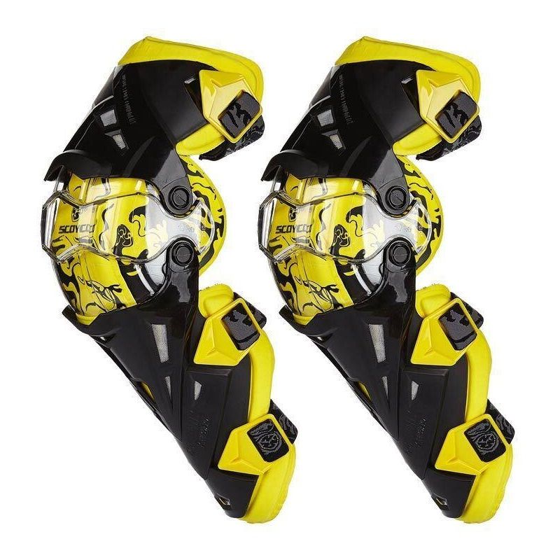 SCOYCO - Rodilleras moto máxima protección scoyco k12