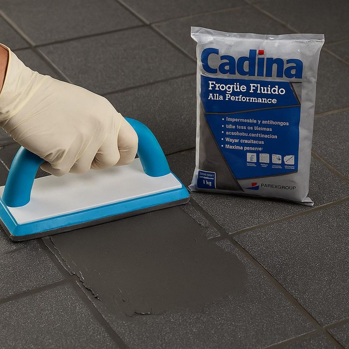GENERICO - Frague Fluido Negro 1kg Impermeable Antihongos Cadina