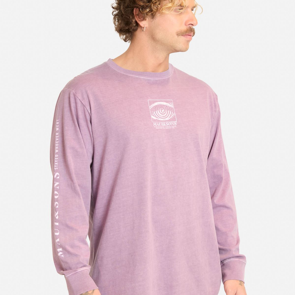 MAUI AND SONS - Polera ML Mesuf Burdeo Hombre Maui And Sons - Burdeos