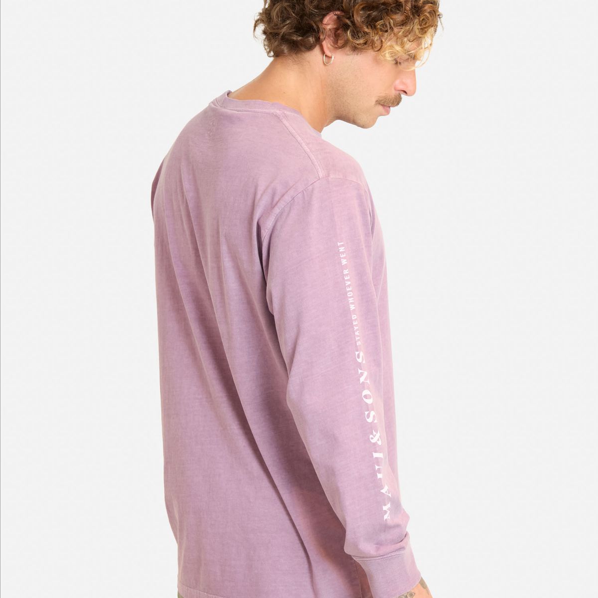 MAUI AND SONS - Polera ML Mesuf Burdeo Hombre Maui And Sons - Burdeos