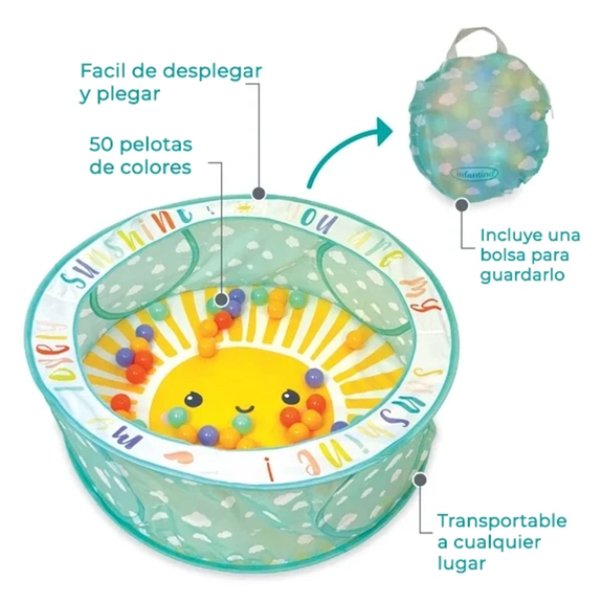 INFANTINO - Corral Estimulación Pop-up Ball Pit