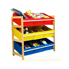GENERICO - Estante Infantil Organizador De Juguetes Repisa 64x285x60cm