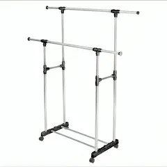 GENERICO - Perchero Colgador Exhibidor Ropa Doble Metálico