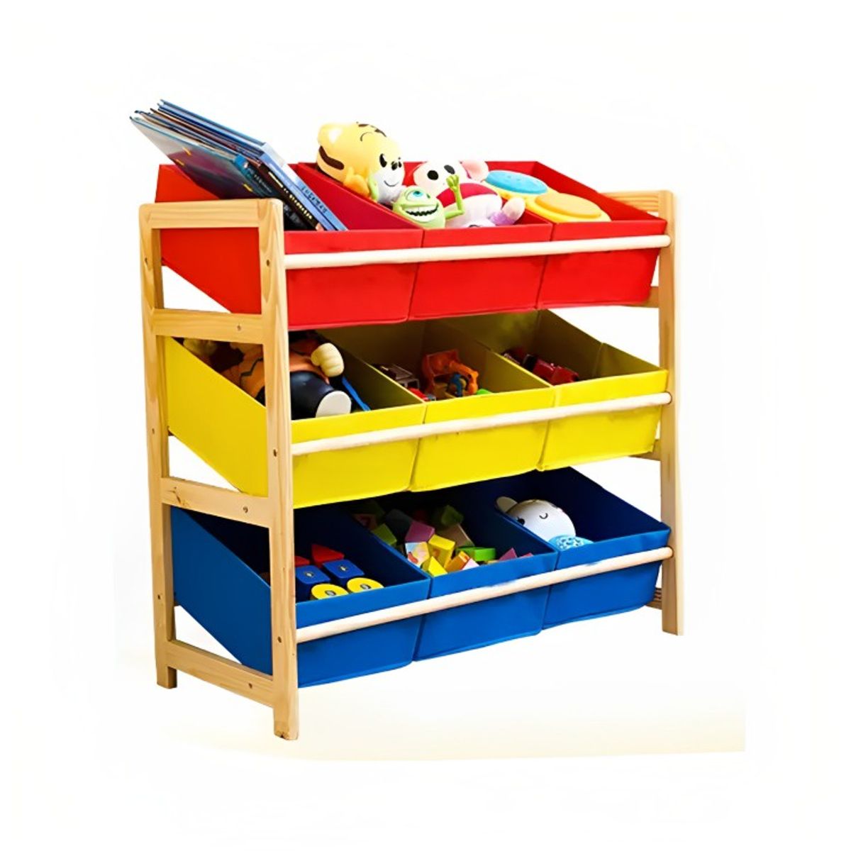 GENERICO - Estante Infantil Organizador De Juguetes Repisa 64x285x60cm