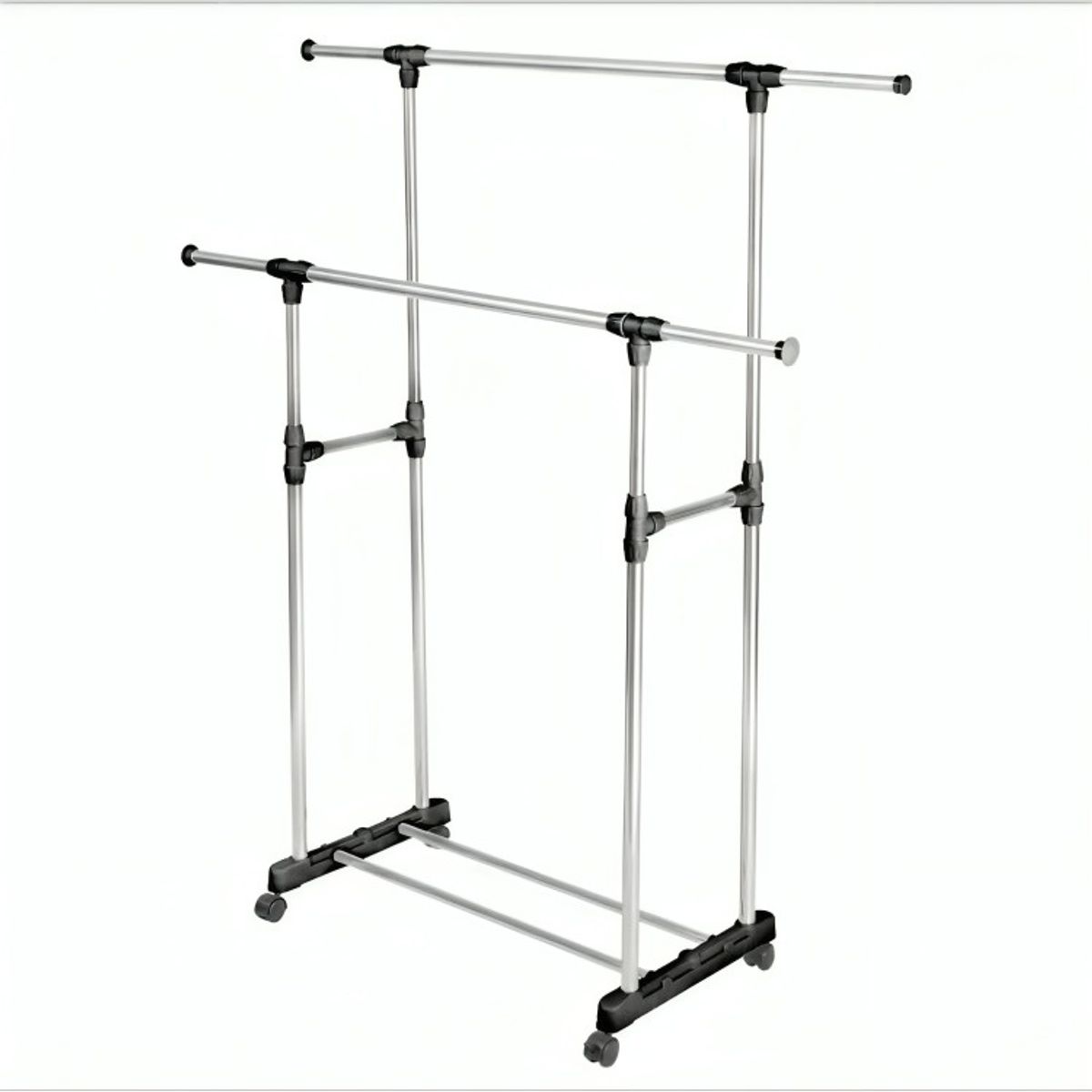 GENERICO - Perchero Colgador Exhibidor Ropa Doble Metálico