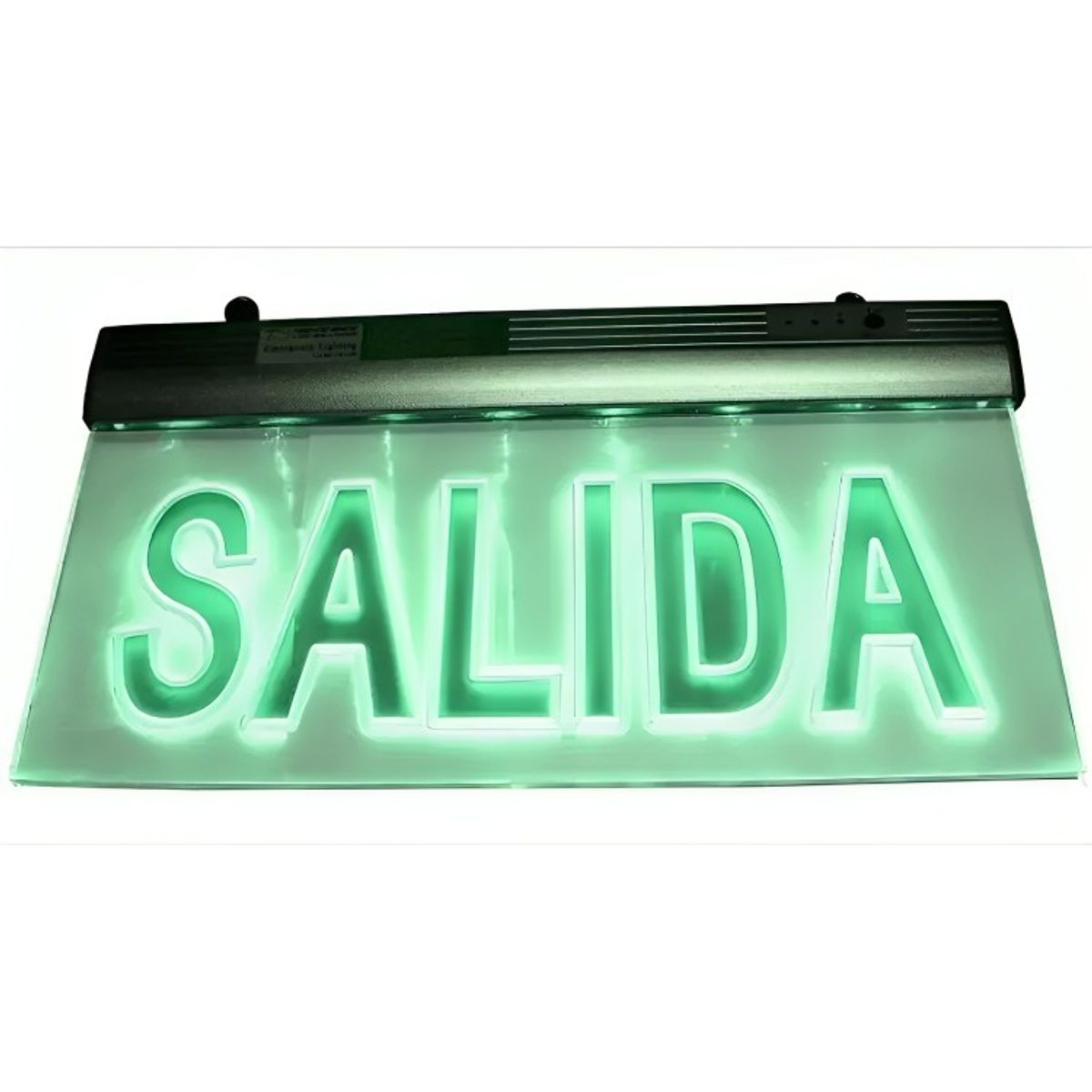 GENERICO - Letrero Led Salida De Emergencia Recargable