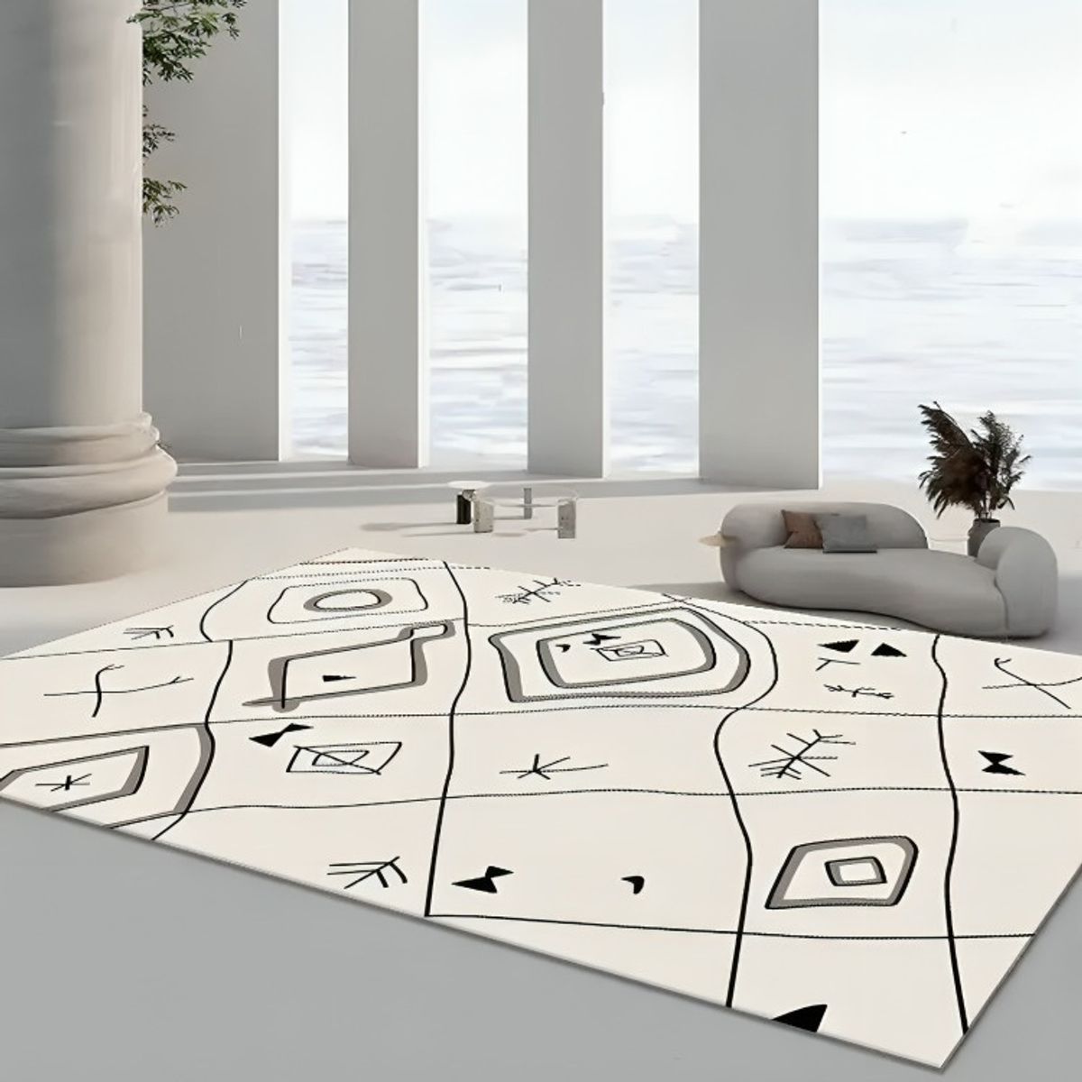 GENERICO - Alfombras Peludas Antideslizante 120 X80 Cm