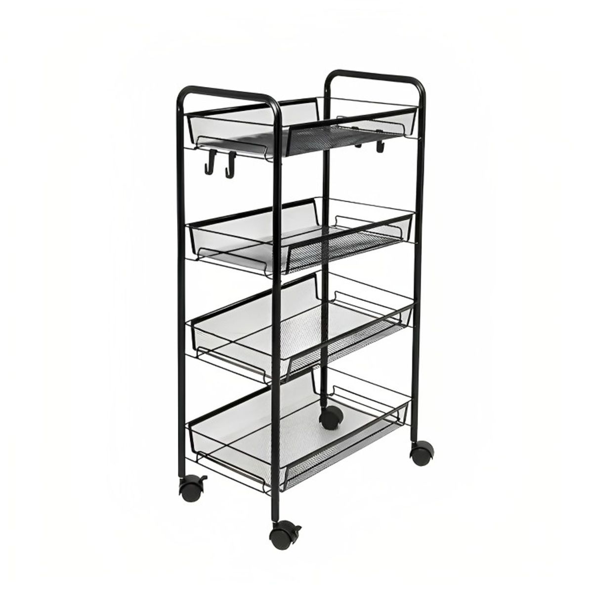 GENERICO - Carrito Carro Organizador Con Rueda Multiuso 4 Niveles