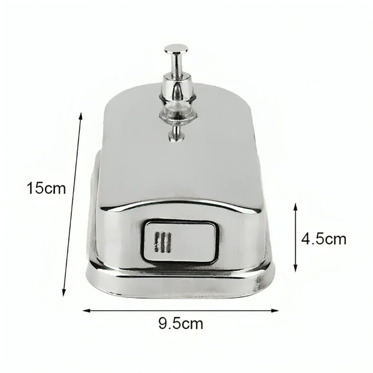 GENERICO - Dispensador Jabón Liquido Acero Inoxidable 500ml plateado