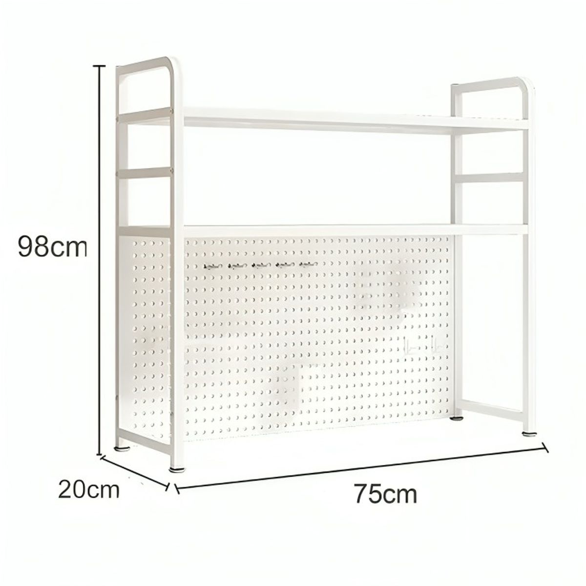 GENERICO - Rack Estante Organizador De Escritorio 2 Niveles 75x98x20