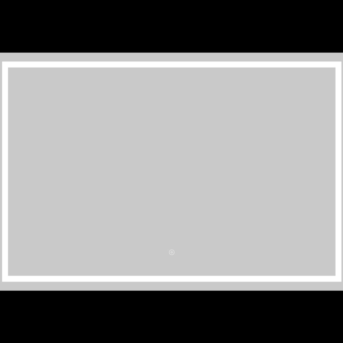 DELL ORTO - Espejo rectangular Led touch 120x80 cm iluminación frontal - Etna…