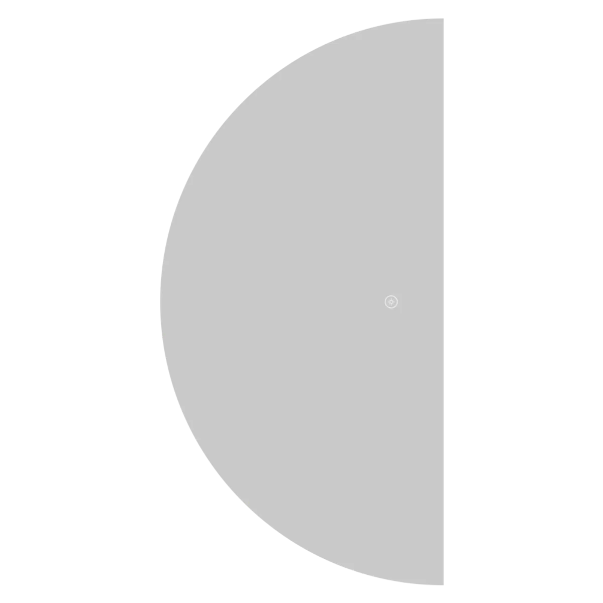 DELL ORTO - Espejo media luna Led touch 40x80 cm Iluminación trasera - Lecco…