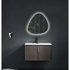DELL ORTO - Espejo orgánico Led touch 50x50 cm Iluminación trasera - Bari