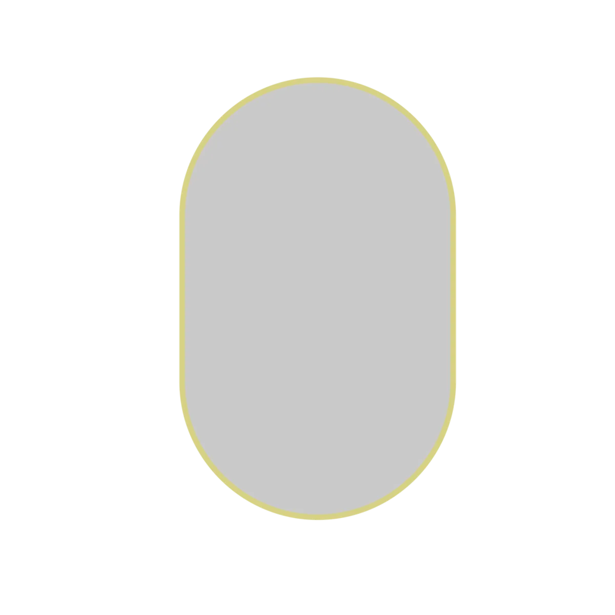 DELL ORTO - Espejo forma ovalada marco dorado 50x80 cm - Spello