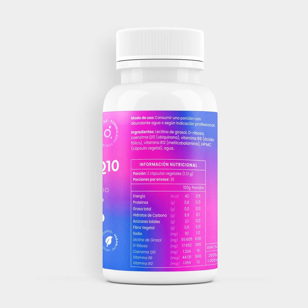 ORTOMOLECULAR - Coenzima Q10 + D Ribosa 60 Capsulas Ortomolecular