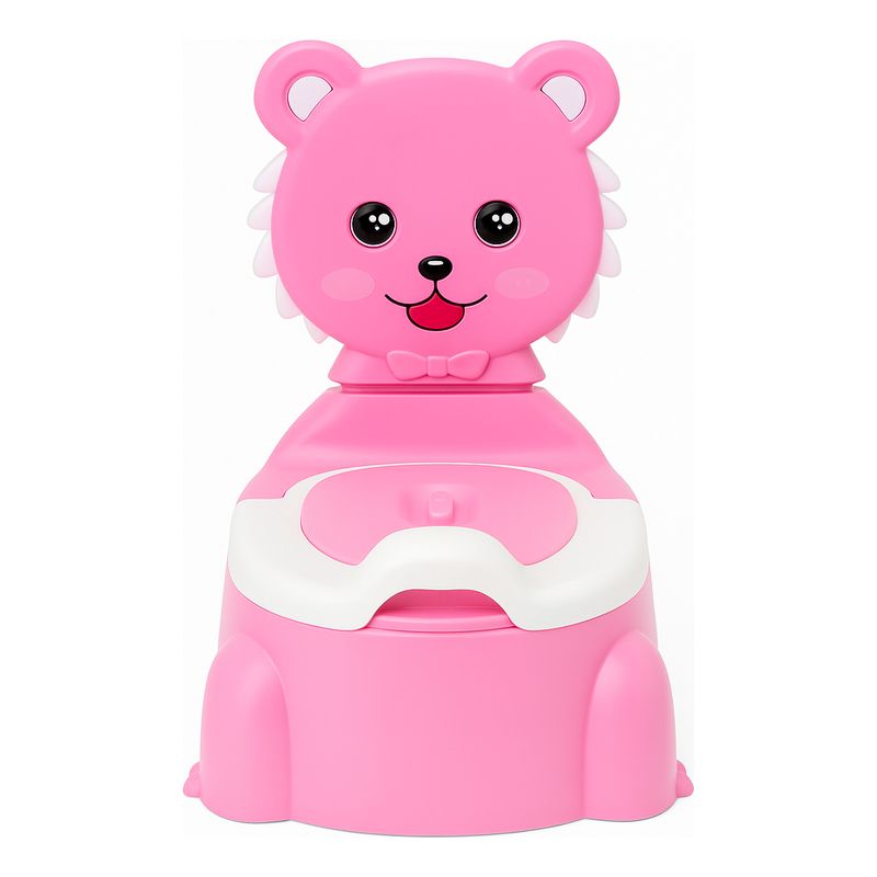 ARMONIA - Bacinica bebé león color rosa antideslizante entrenamiento